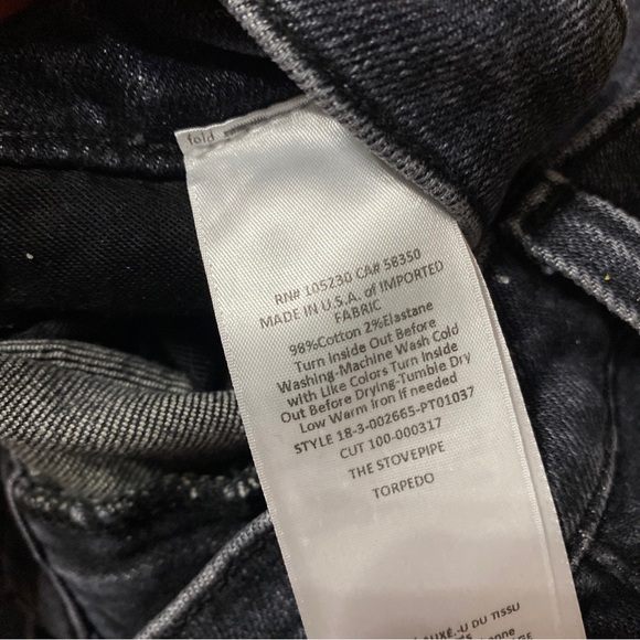 Current/Elliott The Stovepipe Slim Leg Jeans in Torpedo Size 23 - Picture 5 of 9